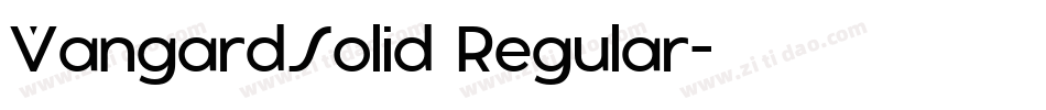 VangardSolid Regular字体转换